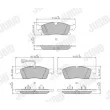 Jeu de 4 plaquettes de frein avant JURID 574161J - Visuel 1