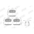 Jeu de 4 plaquettes de frein avant JURID 574166J - Visuel 1