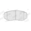 Jeu de 4 plaquettes de frein avant JURID 574178J - Visuel 2