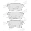 Jeu de 4 plaquettes de frein arrière JURID 574192J - Visuel 2