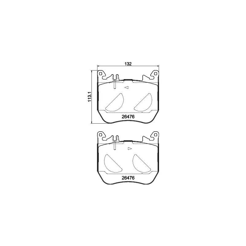 Jeu de 4 plaquettes de frein avant MINTEX MDB4369