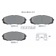 Jeu de 4 plaquettes de frein avant TEXTAR 2221301 - Visuel 1