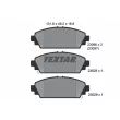 Jeu de 4 plaquettes de frein avant TEXTAR 2309601 - Visuel 1