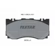 Jeu de 4 plaquettes de frein avant TEXTAR 2672001 - Visuel 1