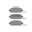 Jeu de 4 plaquettes de frein avant TEXTAR 2683801 - Visuel 1