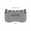 Jeu de 4 plaquettes de frein avant TEXTAR 2692101 - Visuel 2