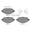 Jeu de 4 plaquettes de frein avant TEXTAR 2695901 - Visuel 2