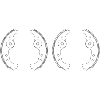 Jeu de mâchoires de frein TEXTAR 83005900