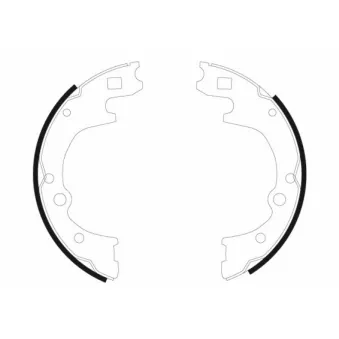 Jeu de mâchoires de frein TEXTAR 91052000