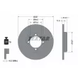 Jeu de 2 disques de frein avant TEXTAR 92028200 - Visuel 1