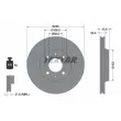Jeu de 2 disques de frein avant TEXTAR 92053600 - Visuel 1