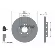 Jeu de 2 disques de frein avant TEXTAR 92060300 - Visuel 1