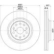Disque de frein avant gauche TEXTAR 92224203 - Visuel 3