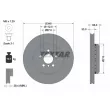 Jeu de 2 disques de frein avant TEXTAR 92351625 - Visuel 2