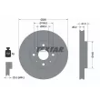 Jeu de 2 disques de frein avant TEXTAR 92352103 - Visuel 2