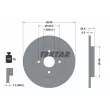 Jeu de 2 disques de frein avant TEXTAR 92352203 - Visuel 1