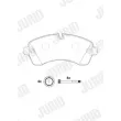 Jeu de 4 plaquettes de frein avant JURID 2920009560 - Visuel 2
