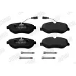 Jeu de 4 plaquettes de frein avant JURID 2922909561 - Visuel 2