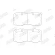 Jeu de 4 plaquettes de frein avant JURID 2937409560 - Visuel 2