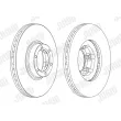 Jeu de 2 disques de frein avant JURID 561171JC - Visuel 2