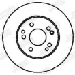 Jeu de 2 disques de frein avant JURID 561331JC - Visuel 2