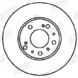 Jeu de 2 disques de frein avant JURID 561339JC - Visuel 2