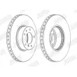 Jeu de 2 disques de frein avant JURID 561553JC-1 - Visuel 2