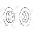 Jeu de 2 disques de frein arrière JURID 561597JC - Visuel 2