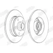 Jeu de 2 disques de frein arrière JURID 561620JC-1 - Visuel 2