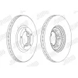 Jeu de 2 disques de frein avant JURID 561624JC - Visuel 2