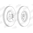 Jeu de 2 disques de frein avant JURID 562134JC-1 - Visuel 2