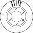 Jeu de 2 disques de frein avant JURID 562168JC - Visuel 2