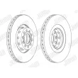 Jeu de 2 disques de frein avant JURID 562175JC-1 - Visuel 2