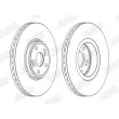 Jeu de 2 disques de frein avant JURID 562187JC-1 - Visuel 2
