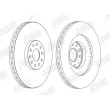 Jeu de 2 disques de frein avant JURID 562239JC-1 - Visuel 2
