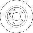 Jeu de 2 disques de frein avant JURID 562245JC - Visuel 2