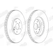 Jeu de 2 disques de frein avant JURID 562358JC-1 - Visuel 2