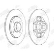 Jeu de 2 disques de frein arrière JURID 562367JC-1 - Visuel 2