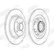 Jeu de 2 disques de frein arrière JURID 562368JC-1 - Visuel 2