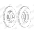 Jeu de 2 disques de frein avant JURID 562381JC-1 - Visuel 2