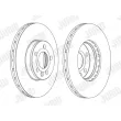 Jeu de 2 disques de frein avant JURID 562382JC-1 - Visuel 2