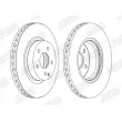 Jeu de 2 disques de frein avant JURID 562386JC-1 - Visuel 2