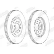 Jeu de 2 disques de frein avant JURID 562391JC-1 - Visuel 2