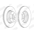 Jeu de 2 disques de frein avant JURID 562395JC-1 - Visuel 2