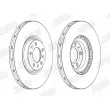 Jeu de 2 disques de frein avant JURID 562398JC-1 - Visuel 2