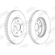 Jeu de 2 disques de frein avant JURID 562462JC-1 - Visuel 2