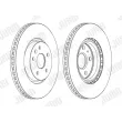 Jeu de 2 disques de frein avant JURID 562464JC-1 - Visuel 2