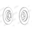 Jeu de 2 disques de frein arrière JURID 562504JC - Visuel 2