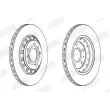 Jeu de 2 disques de frein arrière JURID 562518JC - Visuel 2