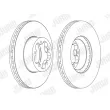 Jeu de 2 disques de frein avant JURID 562540JC-1 - Visuel 2
